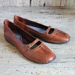 What's What by Aerosoles Women's Leather Flat Size 10